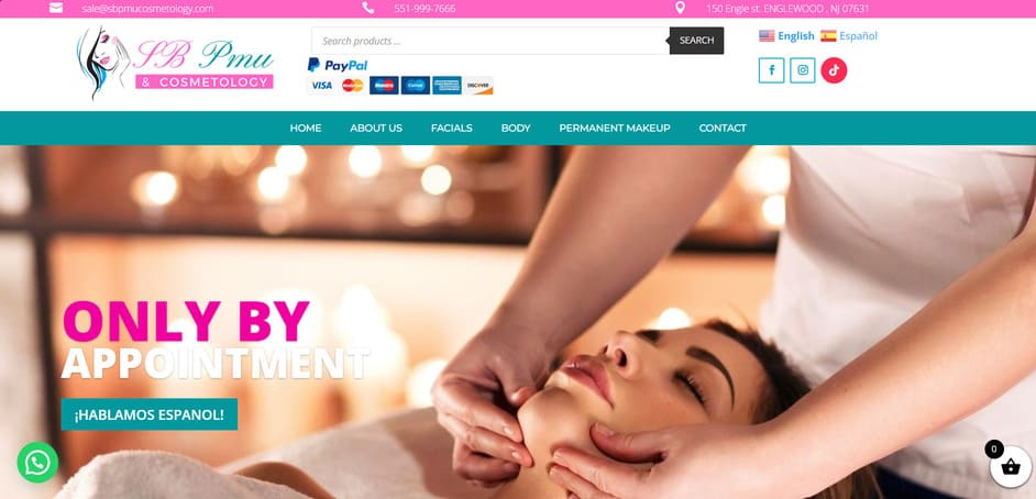 Proyecto web SB PMU & Cosmetology