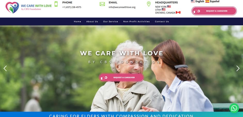 Proyecto web We Care With Love