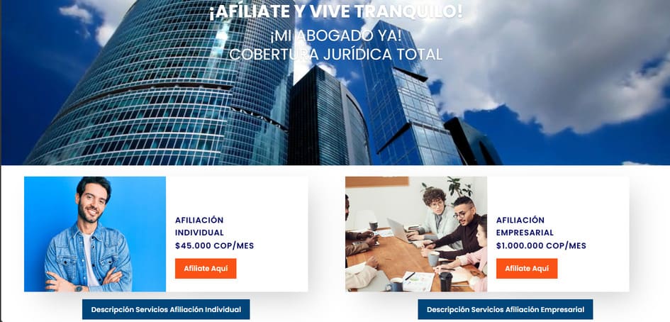 Proyecto web Mi Abogado Ya