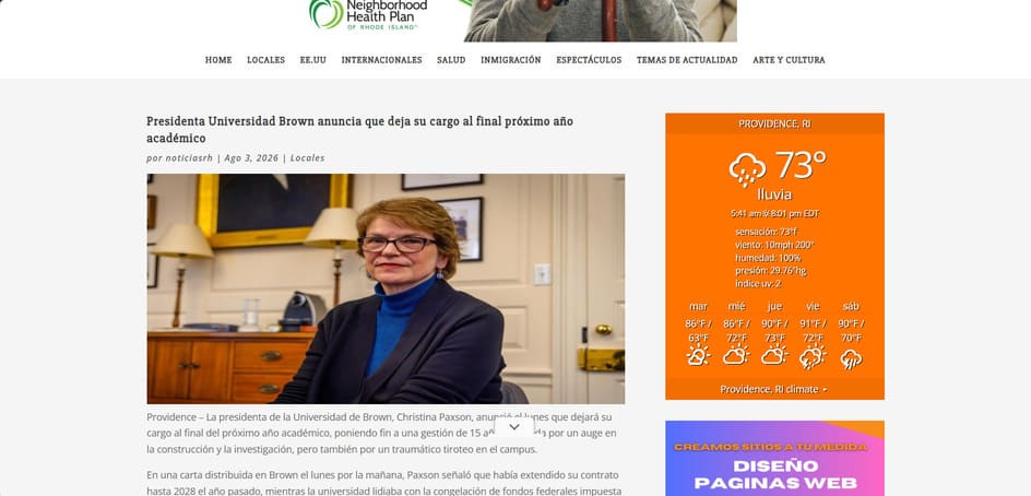 Proyecto web Noticias Rhode Island